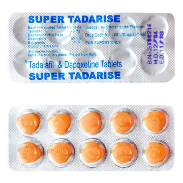 Super Tadarise (Дапоксетин 60мг. + Тадалафил 20мг.)